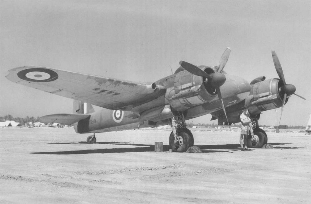 Bristol Beaufighter Mk IC, T3316, of No. 272 Squadron RAF, on the ground at Idku, Egypt